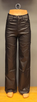 Goodies - Wide Leg - Leatherlook Zwart