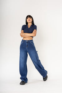 Nina Carter - Wide Leg - Dark Denim