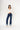 Nina Carter - Flare met omslag - Dark Denim