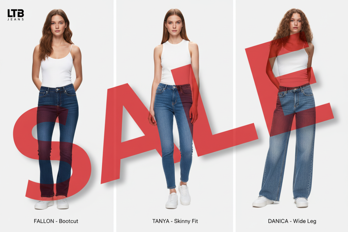 LTB Jeans Sale Banner - Fallon, Danica & Tanya
